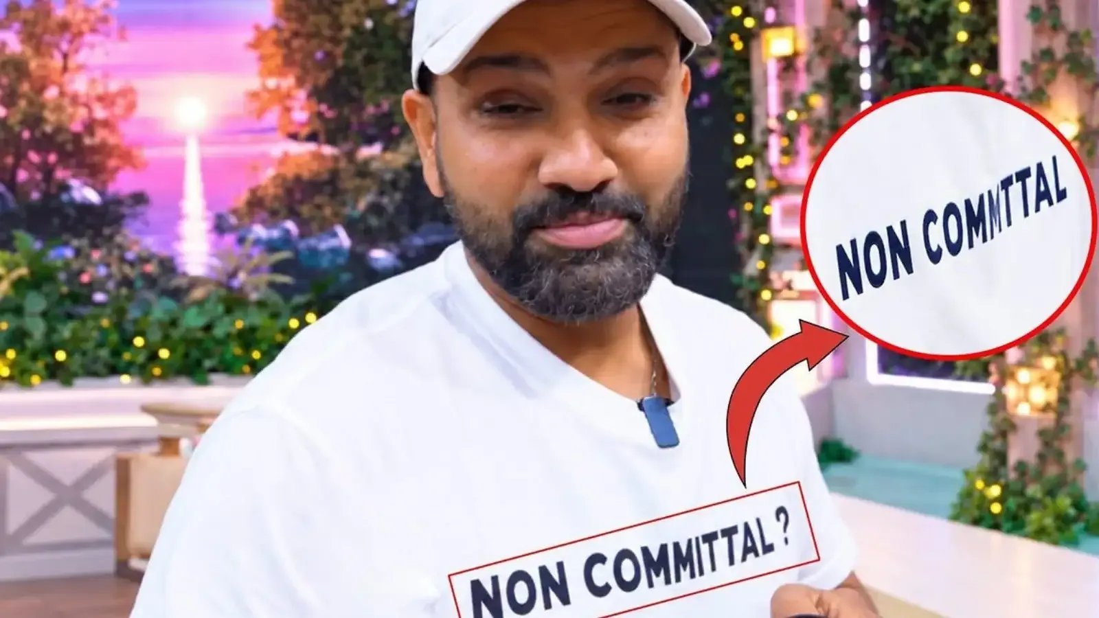 रोहित शर्मा की ‘Non-Committal’ टी-शर्ट ने मचाई सनसनी, अगरकर पर निशाना? VIDEO वायरल